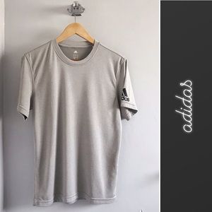 🏝️ Adidas Men’s Gray Climalite Short Sleeve T-Shirt S